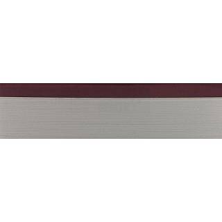 2768E Obrzeże PMMA Visions V-Nut Fioletowy/Stal nierdzewna 23x1, 3mm (100 m.b.) REHAU