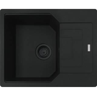 Zlewozmywak wbudowywany Fragranit+ Urban UBG 611-62 Czarny mat / Czarny odpływ Franke 114.0697.753