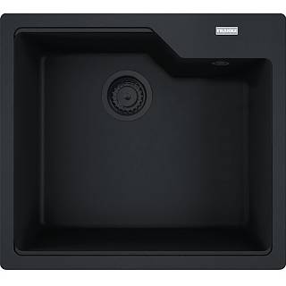 Zlewozmywak wbudowywany Fragranit+ Urban UBG 610-50  Czarny mat / Czarny odpływ Franke 114.0697.754