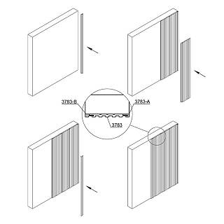 Zaślepka panelu AGT LB-3783-B 3039 Dąb Delficki 2800х34х12mm