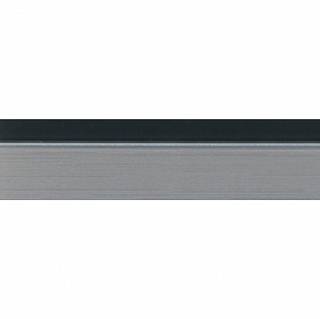 1521E Obrzeże PMMA Visions V-Nut Czarny/stal nierdzewna 23х1, 3mm (100 m.b.) REHAU