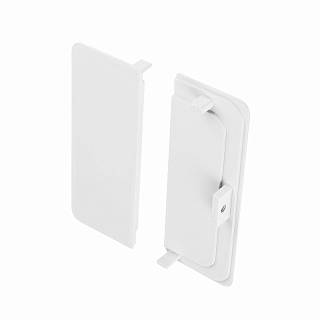 Zestaw zaślepek zamknięte Ferro Fiori do profili GOLA z LED type C,  biały