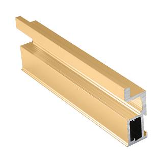 *Profil pionowy otwarty Compact L (Linia) Złoto polerowane