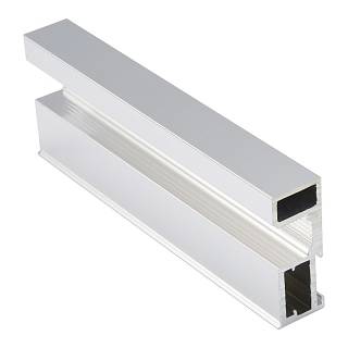 Profil pionowy otwarty Compact F (Flat) polerowane srebro