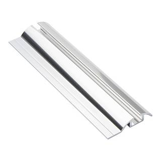 Profil prowadnica pojedyncza dolna anodowane / polerowane srebro / 5, 0 м