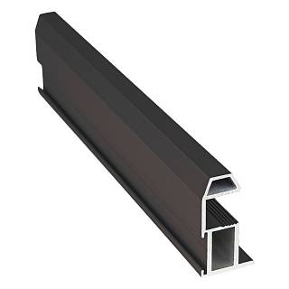 Profil pionowy otwarty Compact T (Trapeze) ciemna brąz