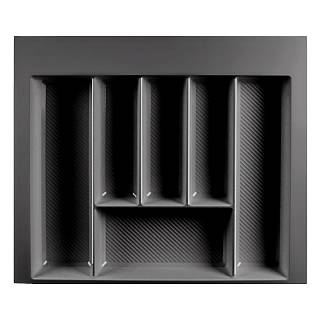 Taca na sztućce W=600 (550-490mm) L=500 H=55 antracyt mat MULLER