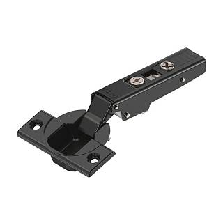 CLIP top zawias standard. 110°,  Drzwi nakładane,  bez sprężyny,  puszka:     na wkręty+czarny*P/U: 50/250 ( 70T3550.TL)   BLUM