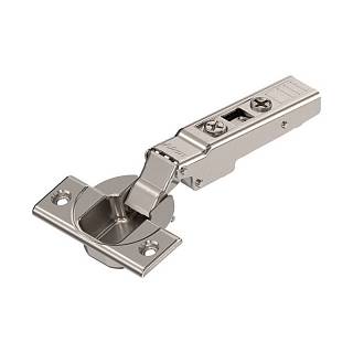CLIP top zawias standard. 110° Specjalny,  Drzwi nakładane,  bez sprężyny,      puszka: na wkręty+niklowany*P/U: 50/250 ( 72T3550.TL)   BLUM