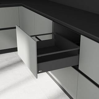 Zestaw szuflad Muller Box Profi line L=500 H=95 (+1 szyna) antracyt