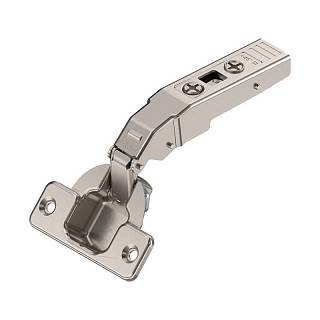 CLIP top zawias kątowy 45° III,  max. nakładany,  bez sprężyny,  puszka: na     wkręty+niklowany*P/U: 50/250 ( 78A9458.T)   BLUM