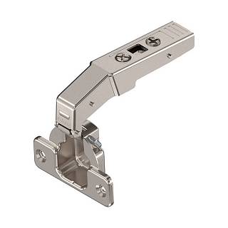 CLIP top zawias do drzwi równoległych 95°,  Wpuszczany,  puszka: na     wkręty+niklowany*P/U: 50/250 ( 79T9550)   BLUM