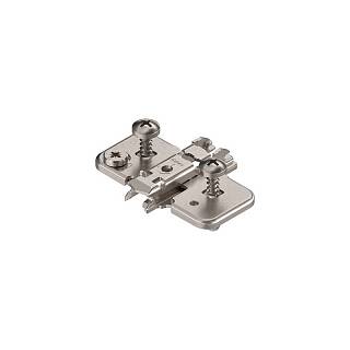 CLIP prowadnik,  krzyżakowy,  0 mm,  Stal,  EXPANDO (zamont. specj. wkręty z     kołkiem rozporowym),  RW: mimośród+niklowany*P/U: 500 (174H7100E)   BLUM