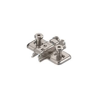 CLIP prowadnik,  krzyżakowy,  3 mm,  Stal,  na zamont. EURO wkręty,  RW:     otwór podłużny+niklowany*P/U: 500 (173L8130)   BLUM