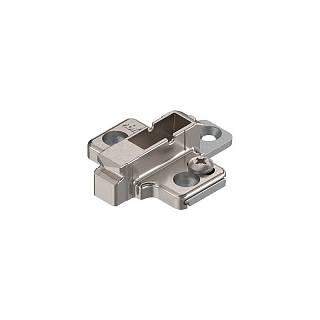 CLIP prowadnik,  krzyżakowy,  6 mm,  Cynk,  wkręty EURO,  RW:     2-częściowy+niklowany*P/U: 50/250 (175H9160)   BLUM