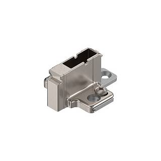 CLIP prowadnik,  krzyżakowy,  18 mm,  Cynk,  wkręty EURO,  RW:     2-częściowy+niklowany*P/U: 50/250 (175H9190.22)   BLUM