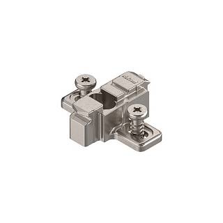 CLIP prowadnik,  krzyżakowy,  9 mm,  Cynk,  na zamont. EURO wkręty,  RW:     otwór podłużny+niklowany*P/U: 50/250 (175L8190)   BLUM