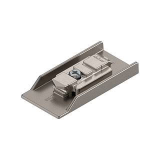 CLIP CRISTALLO-prowadnik,  do naklejania,  prosty,  0 mm,  Cynk,  RW:     2-częściowy+piaskowo-złota+mat. nikl.*P/U: 25/125 (175M4C20N)   BLUM