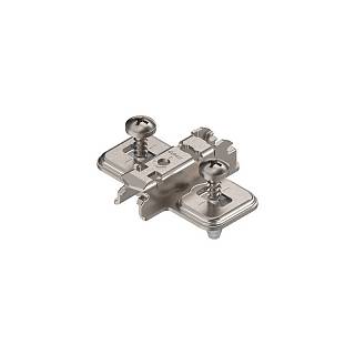 CLIP prowadnik,  krzyżakowy,  3 mm,  stal,  EXPANDO,  RW: otwór podłużny,  niklowany (174E6130.01) BLUM