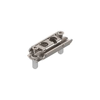 CLIP prowadnik,  prosty,  0 mm,  Stal,  EXPANDO (zamont. specj. wkręty z     kołkiem rozporowym),  RW: mimośród+niklowany*P/U: 500 (177H3100E)   BLUM