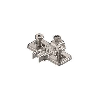 MODUL prowadnik,  krzyżakowy,  0 mm,  Stal,  na zamont. EURO wkręty,  RW:     otwór podłużny+niklowany*P/U: 500 (193L8100)   BLUM