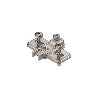 MODUL prowadnik,  krzyżakowy,  0 mm,  stal,  EXPANDO,  RW: otwór podłużny,  niklowany (194E6100.ED) BLUM