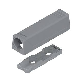 Adapter TIP-ON do drzwi,  Wersja standardowa,  prosty,  Wkręty+R7036     platynowoszara*P/U: 250 (956.1201)   BLUM