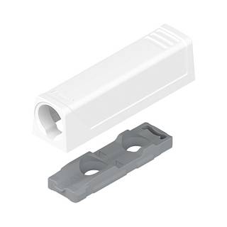 Adapter TIP-ON do drzwi,  Wersja standardowa,  prosty,  Wkręty+biała*P/U:     250 (956.1201)   BLUM