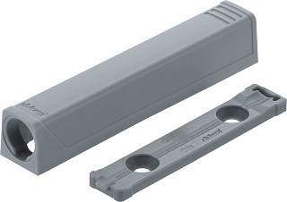 Adapter TIP-ON do drzwi,  Wersja silniejsza,  prosty,  Wkręty+R7036     platynowoszara*P/U: 250 (956A1201)   BLUM