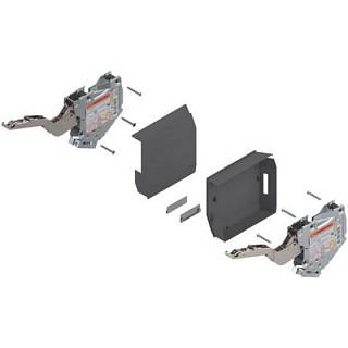 AVENTOS HK-S do małych frontów uchylnych siłownik (Zestaw) współczynnik mocy=220-500 przy 2 szt.+ciemnoszary/inox*P/U: 1 (20K2B00) BLUM