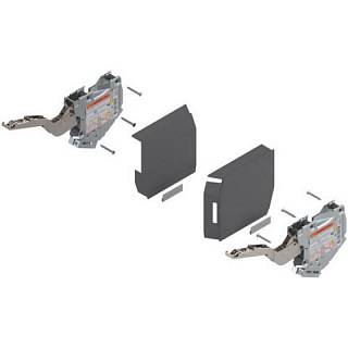 AVENTOS HK-S do małych frontów uchylnych siłownik (Zestaw) współczynnik mocy=400-1000 przy 2 szt.+ciemnoszary/inox*P/U: 1 (20K2C00) BLUM
