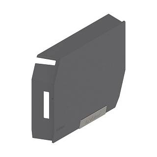 AVENTOS HK-S do małych frontów uchylnych,  zaślepka,  z zamontowaną małą     zaślepką,  prawa+ciemnoszary/inox*P/U: 40 ( 20K8A21.21)   BLUM