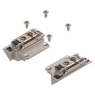 AVENTOS HK-S Mocowanie do małych frontów uchylnych do wąskiej ramki aluminiowej (Zestaw) na wkręty+niklowany*P/U: 1/20 (20K4A00A02FR-B R+LV1 NI) BLUM