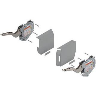 AVENTOS HK-S do małych frontów uchylnych siłownik (Zestaw) współczynnik mocy=220-500 przy 2 szt. do TIP-ON+jasnoszary/inox*P/U: 1 (20K2B00T) BLUM
