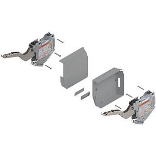 AVENTOS HK-S do małych frontów uchylnych siłownik (Zestaw) współczynnik mocy=400-1000 przy 2 szt. do TIP-ON+jasnoszary/inox*P/U: 1 (20K2C00T) BLUM
