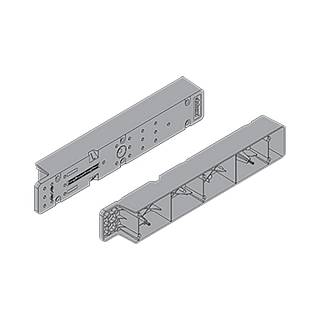 SPACE STEP Podkładka dystansowa,  tworzywo+antracyt mat*P/U: 20 (Z95D4100)   BLUM