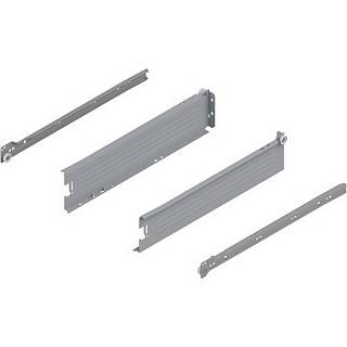 METABOX bok M (86 mm) Częściowy wysuw 25 kg dł.=400 mm wersja na wcisk lewy/prawy+R7004 szara*P/U: 10 (320M4000C15MX) BLUM