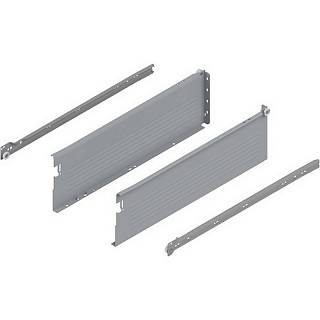 METABOX bok H (150 mm) Częściowy wysuw 25 kg dł.=500 mm wersja na wcisk lewy/prawy+R7004 szara*P/U: 5 (320H5000C15MX) BLUM