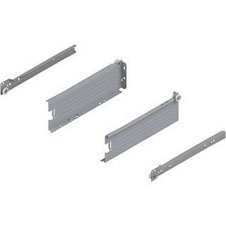 METABOX bok H (150 mm) Częściowy wysuw 25 kg dł.=550 mm wersja na wcisk lewy/prawy+R7004 szara*P/U: 5 (320H5500C15MX) BLUM