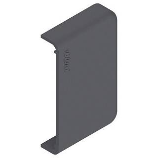 METABOX Zaślepka  prostokątna symetr. do ZSF.17/18+R7037 ciemnoszara*P/U: 250/1000 (ZAA.3500) BLUM