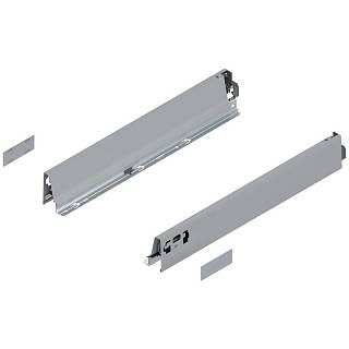 Bok szuflady TANDEMBOX,  wysokość N (68 mm),  dł.=450 mm,  lewy/prawy,  do     TANDEMBOX intivo/antaro,  do+R9006 szara*P/U: 1/6 (378N4502SA)   BLUM