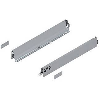 Bok szuflady TANDEMBOX,  wysokość N (68 mm),  dł.=500 mm,  lewy/prawy,  do     TANDEMBOX intivo/antaro+R9006 szara*P/U: 1/6 (378N5002SA)   BLUM