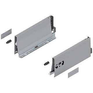 Bok szuflady TANDEMBOX,  wysokość K (115 mm),  dł.=270 mm,  lewy/prawy,  do     TANDEMBOX antaro,  do+R9006 szara*P/U: 1/6 (378K2702SA)   BLUM