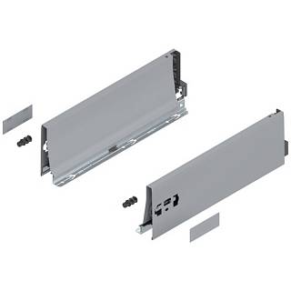 Bok szuflady TANDEMBOX,  wysokość K (115 mm),  dł.=350 mm,  lewy/prawy,  do     TANDEMBOX antaro,  do+R9006 szara*P/U: 1/6 (378K3502SA)   BLUM