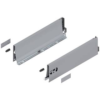 Bok szuflady TANDEMBOX,  wysokość K (115 mm),  dł.=400 mm,  lewy/prawy,  do     TANDEMBOX antaro,  do+R9006 szara*P/U: 1/6 (378K4002SA)   BLUM