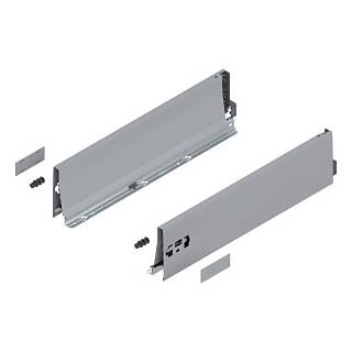 Bok szuf. TANDEMBOX wys. K (115 mm) dł.=450 mm lewy/prawy do TANDEMBOX antaro do+R9006 szara*P/U: 1/6 (378K4502SA) BLUM