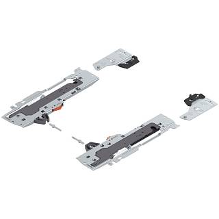 Zestaw (Jednostka TIP-ON BLUMOTION + Zabierak + Adapter) do TANDEMBOX Typ L5 dł. NL=350-650 mm Całkowita waga szuf.=35-65 kg (T60B3560) BLUM
