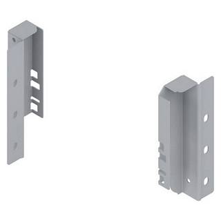 Uchwyt drewnianej ścianki tylnej TANDEMBOX wys. B (160 mm) prawy+lewy+R9006 szara*P/U: 25 (Z30B000S.04HO-RW) BLUM