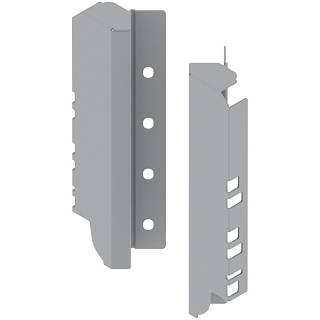 Uchwyt drewnianej ścianki tylnej TANDEMBOX wys. C (192 mm) do SPACE CORNER prawy+lewy+R9006 szara*P/U: 25 (Z30C000S.45ECK-RW) BLUM