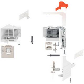 SYNCROMOTION Zestaw,  Wysokość M+biała*P/U: 1 (Z33M00E0A6)   BLUM